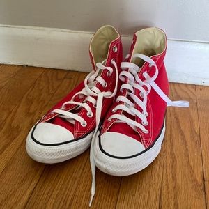 Red Hightop converse